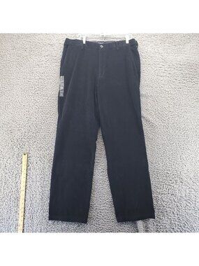 Croft & Barrow Pants Mens 38x34 Black Classic Fit Corduroy Expandable *NWT*